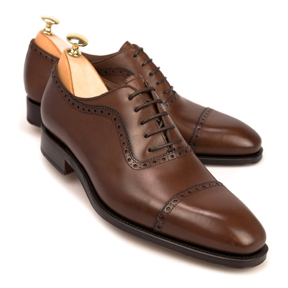 brown formal shoes