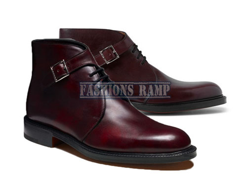 burgundy chukka boots