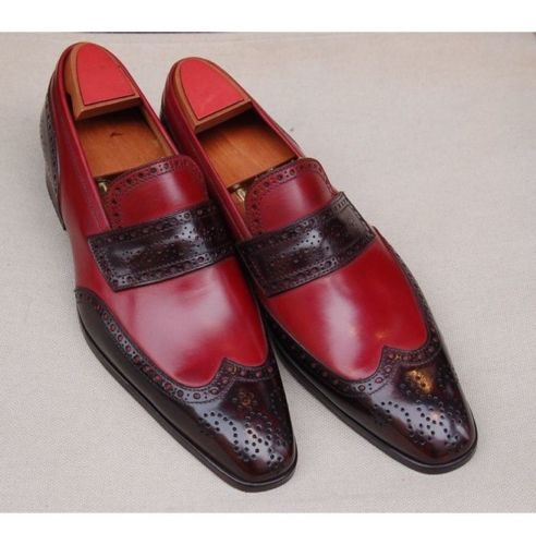 maroon dress shoes mens