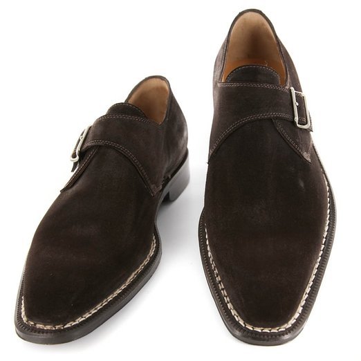 Single Monk Strap Suede Formal Boots 