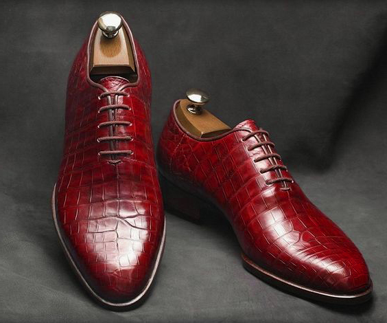 burgundy shoes