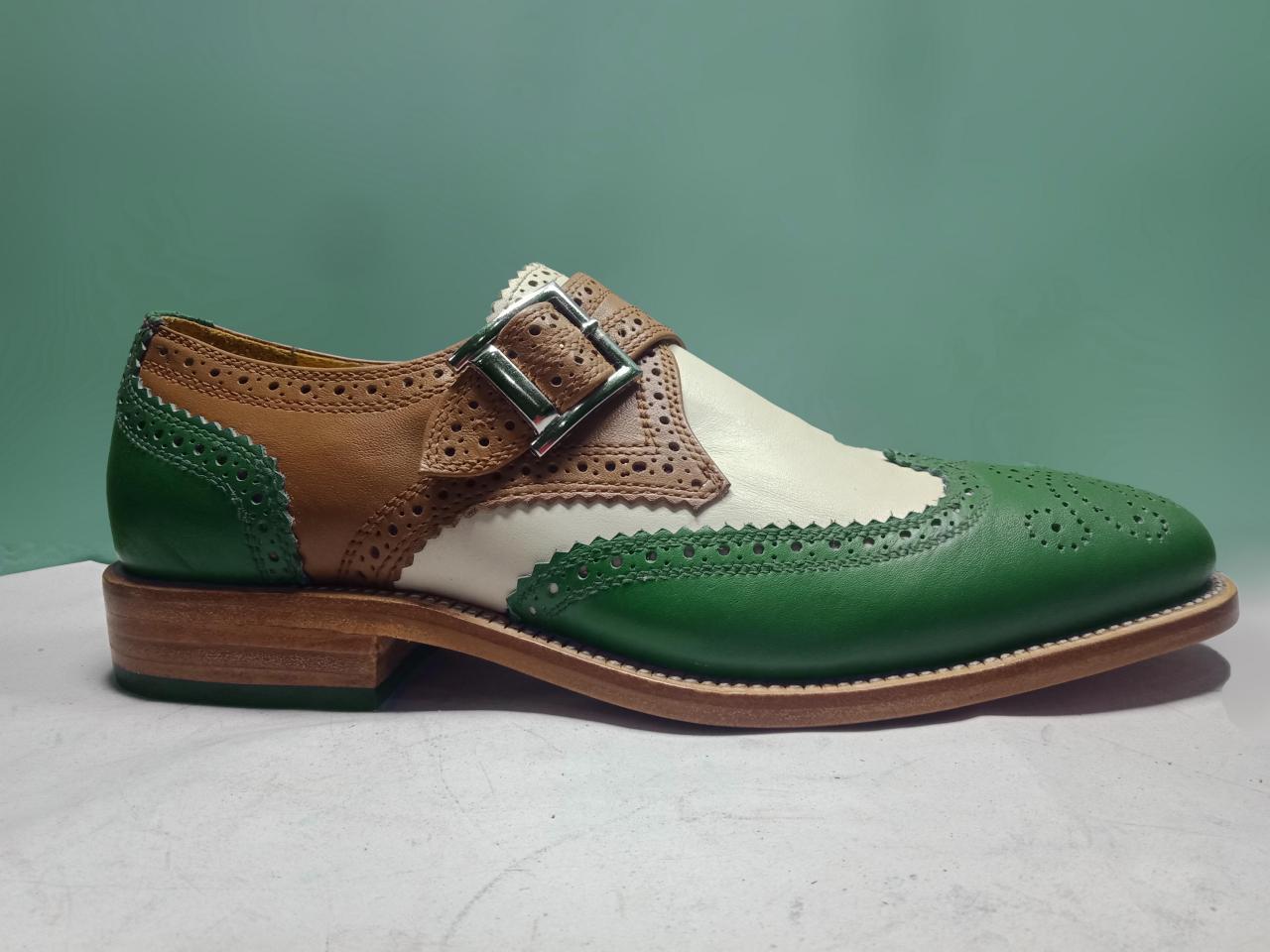Handmade Men's Multicolor Leather Shoes 