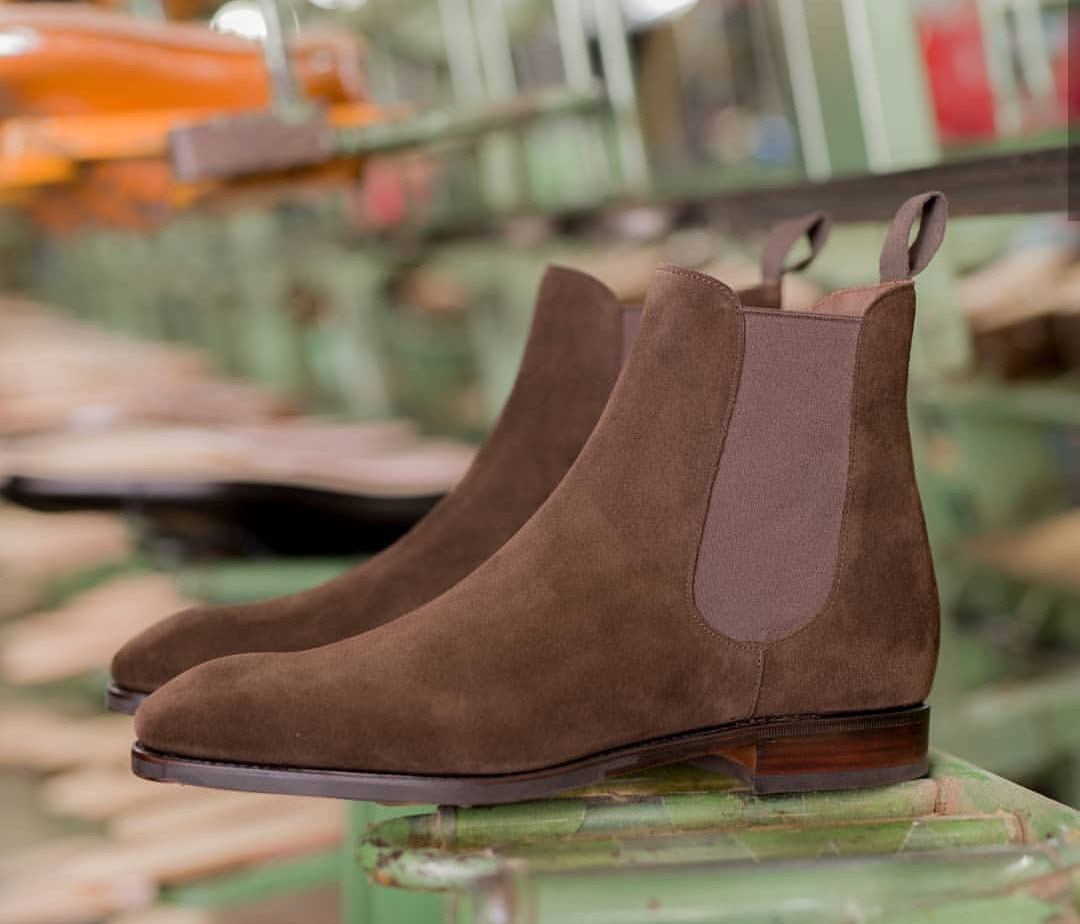 office suede chelsea boots