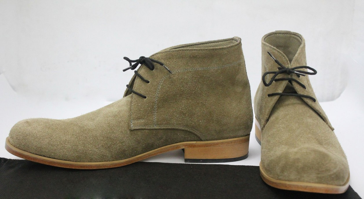 suede olive green boots