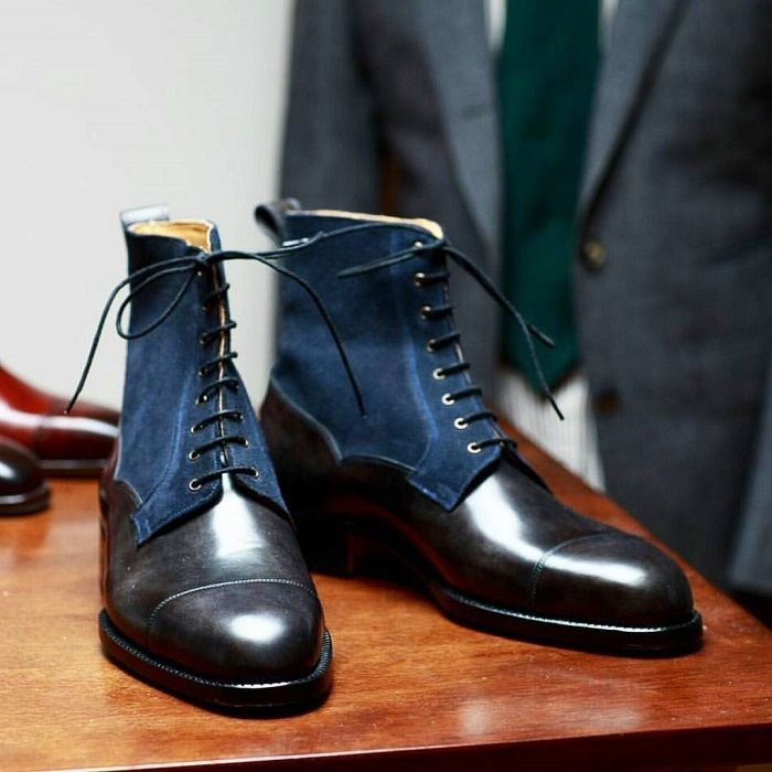 dress leather boots mens