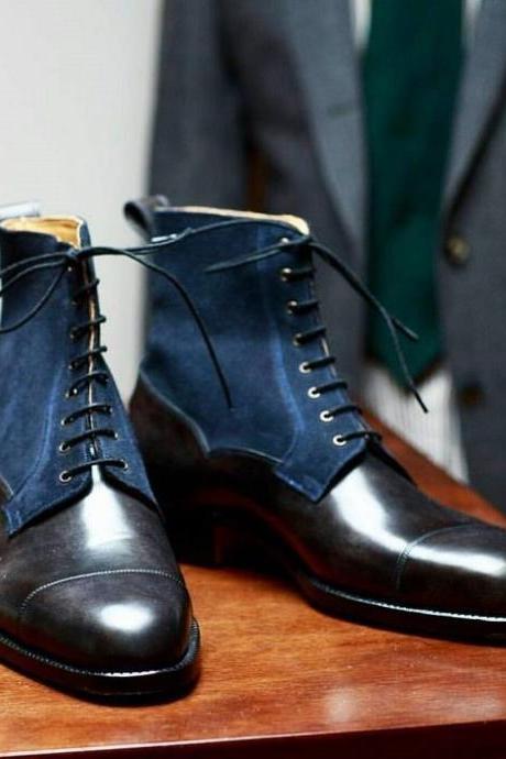 two tone boots for men