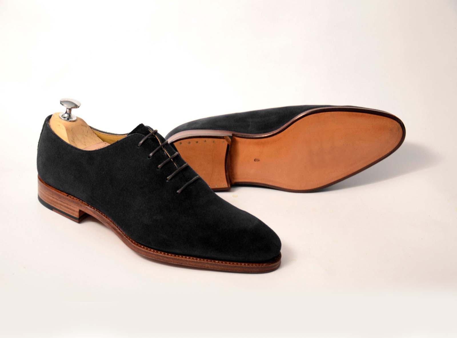 mens black wholecut shoes