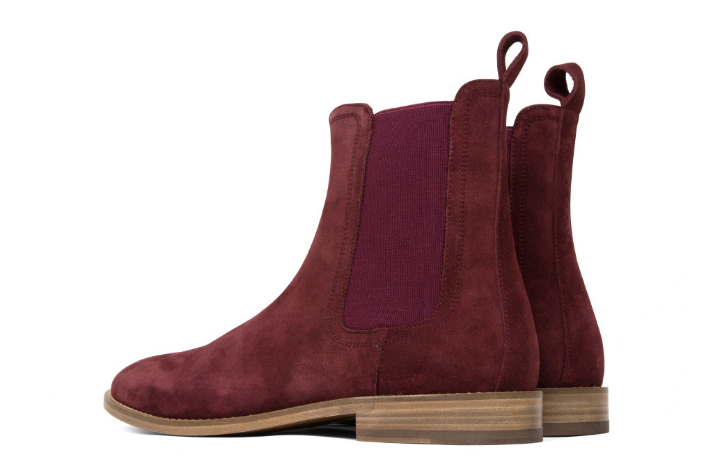 burgundy suede chelsea boots mens
